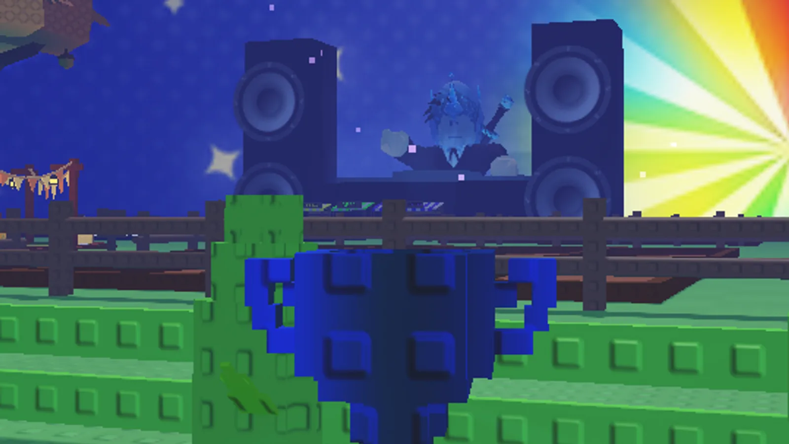 The blue RDC Award trophy cosmetic in Grow a Garden