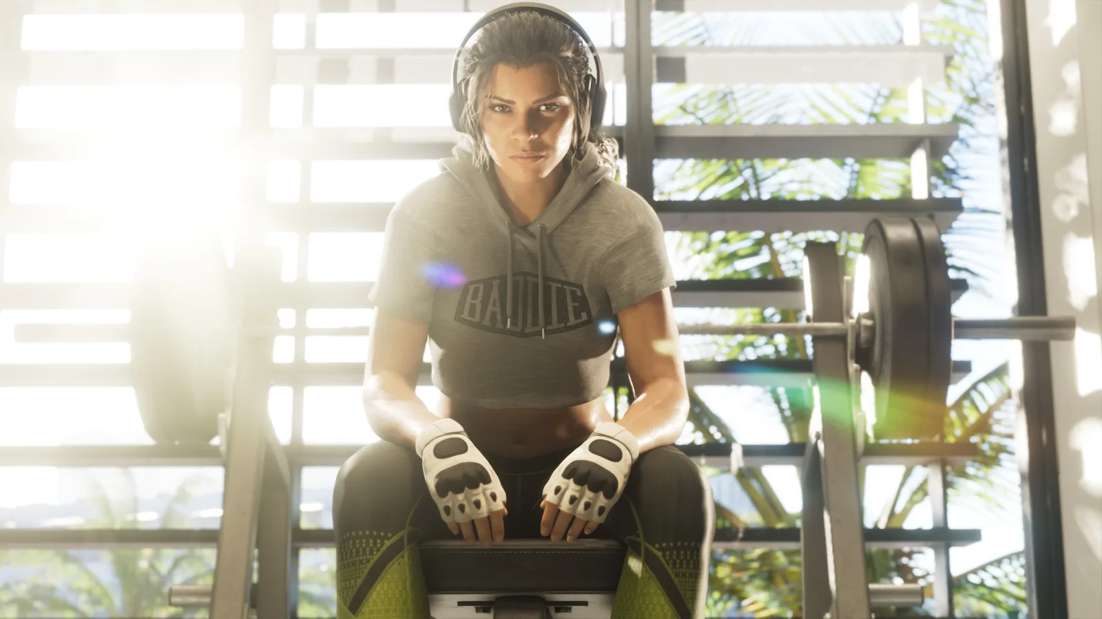 In game screenshot of Lucia Caminos in Grand Theft Auto VI